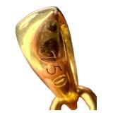 18K Gold Cameo Pendant with Carved Profile 18K Gold Cameo Pendant with Carved Profile