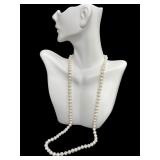 22-Inch Cultured Pearl Necklace with 14K Gold Clasp 22-Inch Cultured Pearl Necklace with 14K Gold Clasp