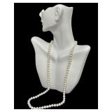 22-Inch Cultured Pearl Necklace with 14K Gold Clasp 22-Inch Cultured Pearl Necklace with 14K Gold Clasp