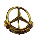 Mercedes-Benz 200000 Km Gold Tone Lapel Pin Sterling Marked 925, 2 Inch Mercedes-Benz 200000 Km Gold Tone Lapel Pin Sterling Marked 925, 2 Inch