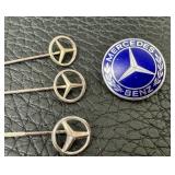 Vintage Mercedes-Benz Pin and Set of 3 Logo Stickpins Vintage Mercedes-Benz Pin and Set of 3 Logo Stickpins