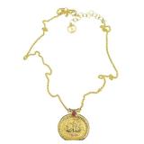 Tagliamonte Sterling Silver Gold-Plated Necklace with Mythological Medallion Tagliamonte Sterling Silver Gold-Plated Necklace with Mythological Medallion