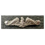 Balfour Sterling Silver Submarine Dolphins 1.5 Inch Badge Balfour Sterling Silver Submarine Dolphins 1.5 Inch Badge