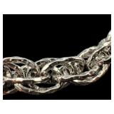 Sterling Silver 7 Inch Twisted Rope Chain Bracelet Sterling Silver 7 Inch Twisted Rope Chain Bracelet