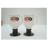 Vintage A&W Root Beer Mugs