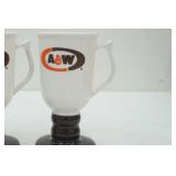 Vintage A&W Root Beer Mugs