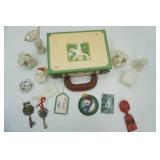 Department 56 Snowbabies 2001 Membership Kit Suitcase & Figurines