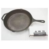 12" cast Iron Pan w/care kit