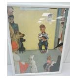 Norman Rockwell "Waiting for the Vet" 19.5"x25.5"