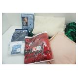 NEW Shamrock Fleece Blanket, Navy Blue Twin Sheet, Mattress Liner, Snap on Throw Blanket