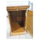 Pair of Side Tables/Cabinets w/magazine rack on back