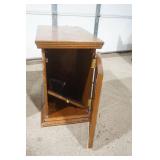 Pair of Side Tables/Cabinets w/magazine rack on back