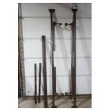 King Size Metal Bed Frame on wheels