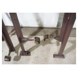King Size Metal Bed Frame on wheels