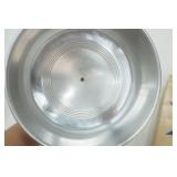 Vintage Footed Cake Plate w/Aluminum Cover