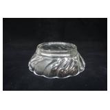 Vintage Hazel Ware Colonial Crystal Punch Bowl Set ("Seashell" produces in the 1960s)