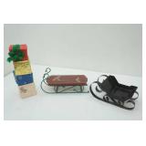 Decorative Sleighs and presents