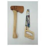Snow & Nealley Splitting Hatchet & Stanley Sharptooth Mini Utility Saw
