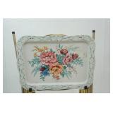 Vintage TV Trays & Stand on wheels (5ct)