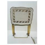 Vintage TV Trays & Stand on wheels (5ct)