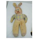 Vintage Rubber Faced Bunny 32" long