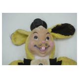 Vintage Rubber Faced Bunny 32" long with hat