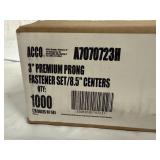 1000 3" Premium Prong Fasteners