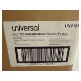 5 Packs of End Tab Classification Folders