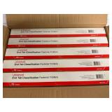 5 Packs of End Tab Classification Folders