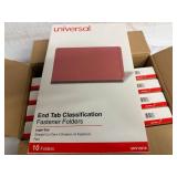 5 Packs of End Tab Classification Folders