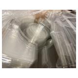 96 Plastic Serving Trays with Lid