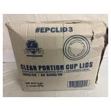 2500 Clear Portion Cup Lids
