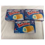 3 Packs of Hostess Red, White, and Blue Twinkies