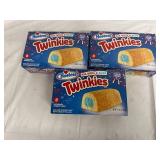 3 Packs of Hostess Red, White, and Blue Twinkies