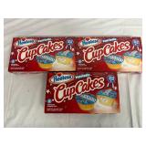 3 Packs of Hostess Patriotic Cup Cakes