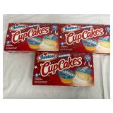 3 Packs of Hostess Patriotic Cup Cakes