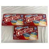 3 Packs of Hostess Patriotic Cup Cakes