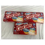 3 Packs of Hostess Patriotic Cup Cakes