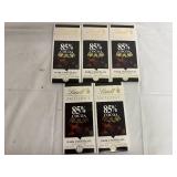 5 Lindt Dark Chocolate Bars