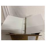 12 Universal 1in White Round Ring Binders