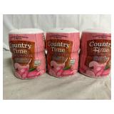 3 Containers of Country Time Pink Lemonade Mix