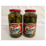 2 Jars of Gedney Mini Muncher Pickles