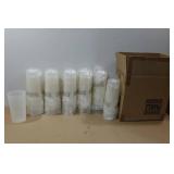 *24* White Plastic Tumbler Cups *24* White Plastic Tumbler Cups