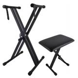 Piano Keyboard Stand and Bench Set Piano Keyboard Stand and Bench Set