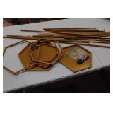 Set of 3 Gold Stands for Party/Wedding Set of 3 Gold Stands for Party/Wedding