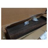 Set of Two Floating Shelves - 5.5"x24" - Mocha Set of Two Floating Shelves - 5.5"x24" - Mocha
