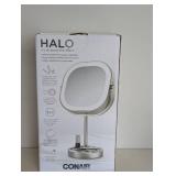 NEW CONAIR HALO LED RECHARGEABLE MIRROR NEW CONAIR HALO LED RECHARGEABLE MIRROR