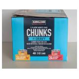 NEW KIRKLAND SIGNATURE 2-FLAVOR VARIETY PACK CHUNKS IN GRAVY (CAT) NEW KIRKLAND SIGNATURE 2-FLAVOR VARIETY PACK CHUNKS IN GRAVY (CAT)
