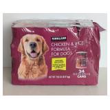 NEW KIRKLAND SIGNATURE CHICKEN & RICE FORMULA FOR DOGS 24PK. NEW KIRKLAND SIGNATURE CHICKEN & RICE FORMULA FOR DOGS 24PK.
