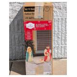 NEW OUTDOOR DECOR 3PC. NATIVITY SCENE NEW OUTDOOR DECOR 3PC. NATIVITY SCENE
